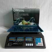 Торговые электронные весы "Crystal" на 50 кг.