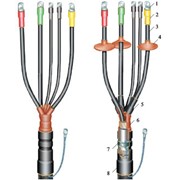 Муфты концевые термоусаживаемые для многожильного кабеля 1КВТп, 1КНТп
