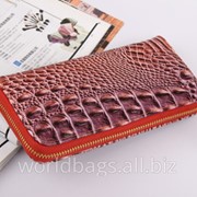 Женский стильный кошелёк 8010-2 бордовый фото
