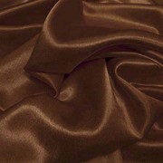 Атлас однотонный тонкий цвет шоколадный (А 29/200) фото