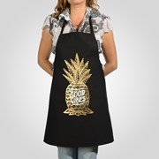Фартук Черный “Золотистый Ананас“ фото