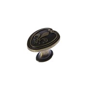 Ручка кнопка TUNDRA РК204, цвет бронза (комплект из 10 шт.)