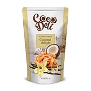 Сладкие кокосовые чипсы со вкусом Ванили, CocoDeli. 30гр