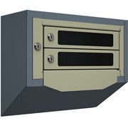 Антивандальный почтовый ящик Кварц-М-2, серый фото
