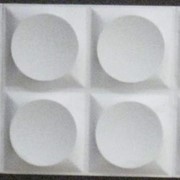 3D плита «Круги». Размер плитки 33*33 см. Упаковка 10 шт/1,09 кв.м. Под покраску.