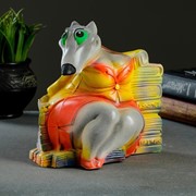 Копилка “Крыса Бухгалтер №2“ 15х20х20см фото