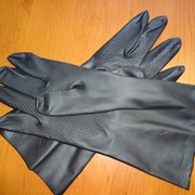 Перчатки хозяйственные резиновые № M, L, XL фотография