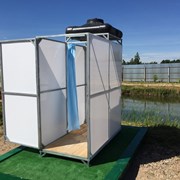 Летний душ для дачи с тамбуром Престиж. фото