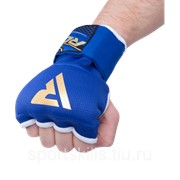Внутренние гелевые перчатки с ремнями на запястьях, синие фотография