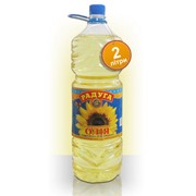 Масло подсолнечное рафинированное фасованное пэт бутылка 2л ТМ Радуга фотография