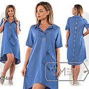 Платье женское синие с карманом (2 цвета) - Синий PY/-1421 фото
