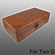 Качественная деревянная коробка для 2-х тату машинок фотография