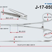 Зажим к/о 1*2 зубчатый прямой №1 150мм Кохер З-21 J-17-059