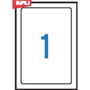 Таблички самоламинирующиеся APLI , закругленные края, белые, 170*257 мм, 10 шт. фотография
