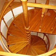 Лестницы винтовые деревянные фото