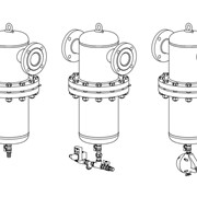 Фланцевый фильтр сжатого воздуха ФСВ-х-1400