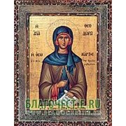 Благовещенская икона Феодора, святая, копия старой иконы, печать на дереве Высота иконы 11 см фотография