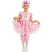 Карнавальный костюм для детей Пуговка Свинка Дуся детский, 28 (110 см) фото