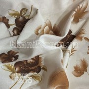 Ткань Лен принт ( цветы ) 779
