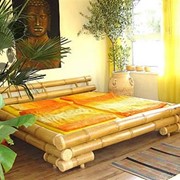 “Мун“, кровать из бамбука фотография