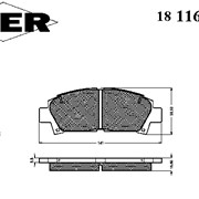 Тормозная колодка Icer 181169 фото