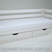 Кровать одноярусная Классик White. Ясень.