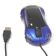 Мышь для ПК в виде автомобиля синяя А23 USB
