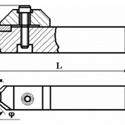 Резцы сборные фасочные с механическим креплением цилиндрической вставки с режущим элементом из АСПК («Карбонадо») и Композита-01 (Эльбора-Р) ИС-216 фотография