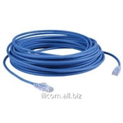 Патч-корд Sanxin ,UTP cat.5e patch cord 26AWG CCA conductor 10M Blue color фотография