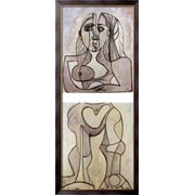 Картина Обнаженная в двух частях, 1958 , Пикассо, Пабло фотография
