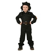 Карнавальный костюм для детей Батик Костюм на 9 мая танкист в шлеме детский, 30 (116 см) фото
