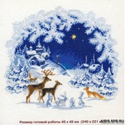 793 Набор для вышивания Риолис “Рождество“ 45*45см фото