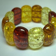 Браслет из прессованного янтаря (закругленный) 34324634 фото