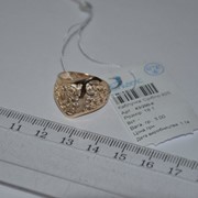 Кольцо серебряное позолоченное Арт К3/200 фото