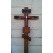 Крест надгробный православный дубовый 