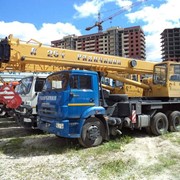 Автокран Галичанин 25 тонн КС-55713-1В на шасси КАМАЗ-65115 (6х4) фото