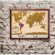Скретч карта мира Travel Map фотография