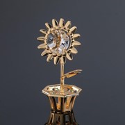 Сувенир «Цветочек“, с кристаллами Сваровски фото