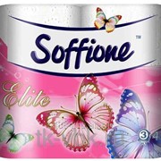 Бумага туалетная Soffione Elite 3сл 4 шт в упаковке 19м фотография