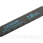 Полотна для ножовки по металлу, 300 мм, 18 TPI, Carbon, 2 шт Gross фото