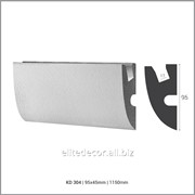 Карниз KD304 для скрытого LED освещения. Материал: полистирол (PS) с защитным покрытием из мраморной пудры и акрилового полимера, коллекция: Tesori D-Series