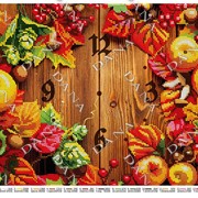 Часы Осенние, схема вышивки бисером фотография