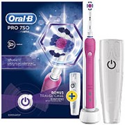 Braun Oral-B PRO 750 3D White D16.513.UX Pink электрическая зубная щетка (+кейс)