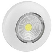 Светодиодный самоклеящийся фонарь-подсветка Pushlight белый, COB 3 Вт, бат. 3xAAA, REV фото