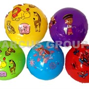 Мяч резиновый однотонный Тачки, Человек паук, Маша, Животные, Немо, Winx) 6 видов и цветов
