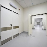 Двери медицинские автоматические в пластике SPI® 0,6 мм для больницы фото