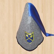 Шапка в сауну «Козацька» синя. Модель G-123. фото