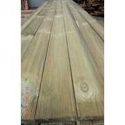Террасная доска (массив) из биостойкой древесины фото