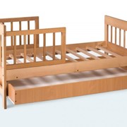 Кровать подростковая, материал: бук+ДСП, изготовление деревянной мебели и игрушек для детей из натурального дерева: бук, спортивный инвентарь и детские площадки, гарантия 12 мес