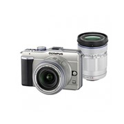 Цифровые фотокамеры : Olympus Pen E-PL2 Double Zoom Kit silver/silver
